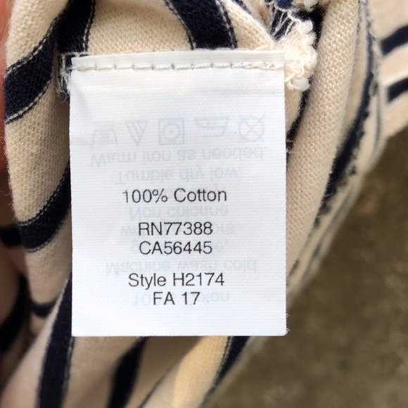 J. Crew Ruffle Sleeve Striped Top - Picture 5 of 8